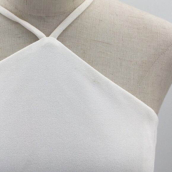 LULU'S M Glamorous Adornment Ivory Halter Strappy Bow Midi Dress NEW B66 - Picture 6 of 12